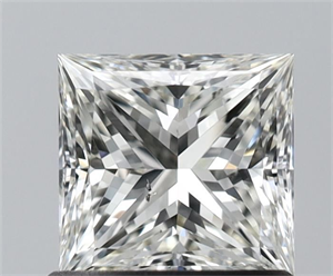 Picture of Natural Diamond 0.90 Carats, Princess with  Cut, I Color, VS2 Clarity and Certified by IGI