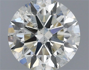 Picture of Natural Diamond 0.70 Carats, Round with Excellent Cut, J Color, SI2 Clarity and Certified by IGI