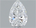 Natural Diamond 0.50 Carats, Pear with  Cut, E Color, SI1 Clarity and Certified by GIA