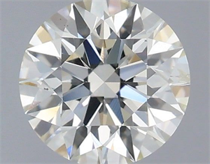 Picture of Natural Diamond 0.43 Carats, Round with Excellent Cut, H Color, SI2 Clarity and Certified by IGI