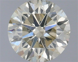 Picture of Natural Diamond 0.51 Carats, Round with Very Good Cut, K Color, I1 Clarity and Certified by IGI