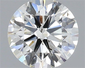 Picture of Natural Diamond 0.70 Carats, Round with Excellent Cut, H Color, SI2 Clarity and Certified by IGI