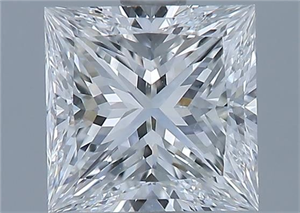 Picture of Natural Diamond 1.60 Carats, Princess with  Cut, G Color, VS1 Clarity and Certified by GIA