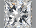 Natural Diamond 1.20 Carats, Princess with  Cut, K Color, SI1 Clarity and Certified by GIA