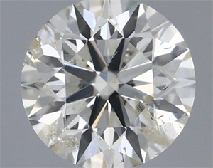 Picture of Natural Diamond 0.70 Carats, Round with Excellent Cut, I Color, I1 Clarity and Certified by IGI