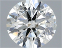 Natural Diamond 0.70 Carats, Round with Excellent Cut, I Color, I1 Clarity and Certified by IGI
