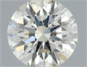 Natural Diamond 0.60 Carats, Round with Excellent Cut, L Color, SI1 Clarity and Certified by IGI