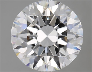 Picture of Natural Diamond 3.01 Carats, Round with Excellent Cut, E Color, VS2 Clarity and Certified by GIA