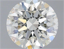 Natural Diamond 0.70 Carats, Round with Excellent Cut, H Color, SI2 Clarity and Certified by IGI