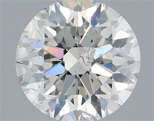 Picture of Natural Diamond 0.70 Carats, Round with Excellent Cut, H Color, SI2 Clarity and Certified by IGI