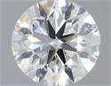 Natural Diamond 0.70 Carats, Round with Excellent Cut, H Color, SI2 Clarity and Certified by IGI