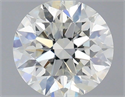 Natural Diamond 0.71 Carats, Round with Excellent Cut, H Color, SI2 Clarity and Certified by IGI
