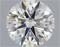 Natural Diamond 0.70 Carats, Round with Excellent Cut, I Color, SI2 Clarity and Certified by IGI