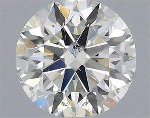 Picture of Natural Diamond 0.70 Carats, Round with Excellent Cut, I Color, SI2 Clarity and Certified by IGI