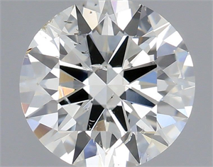 Picture of Natural Diamond 0.70 Carats, Round with Excellent Cut, I Color, SI2 Clarity and Certified by IGI