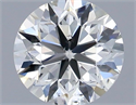 Natural Diamond 0.70 Carats, Round with Very Good Cut, I Color, SI1 Clarity and Certified by IGI