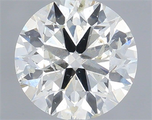 Picture of Natural Diamond 0.70 Carats, Round with Excellent Cut, I Color, SI2 Clarity and Certified by IGI