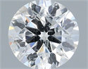 Natural Diamond 0.70 Carats, Round with Excellent Cut, G Color, I1 Clarity and Certified by IGI