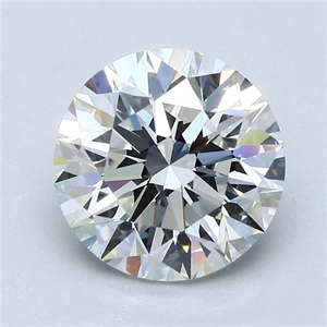 Picture of Natural Diamond 2.85 Carats, Round with Excellent Cut, F Color, IF Clarity and Certified by GIA