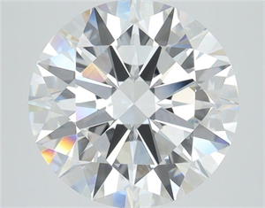 Picture of Lab Grown Diamond 1.00 Carats, Round with Ideal Cut, D Color, VVS2 Clarity and Certified by IGI