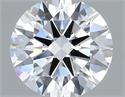 Lab Grown Diamond 1.52 Carats, Round with Ideal Cut, D Color, VS1 Clarity and Certified by IGI