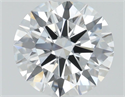 Lab Grown Diamond 1.03 Carats, Round with Ideal Cut, D Color, VVS2 Clarity and Certified by IGI