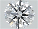 Lab Grown Diamond 1.03 Carats, Round with Ideal Cut, D Color, VVS2 Clarity and Certified by IGI