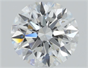 Lab Grown Diamond 1.03 Carats, Round with Ideal Cut, D Color, VVS2 Clarity and Certified by IGI