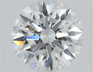 Picture of Lab Grown Diamond 1.03 Carats, Round with Ideal Cut, D Color, VVS2 Clarity and Certified by IGI