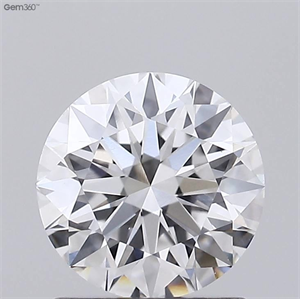 Picture of Lab Grown Diamond 1.04 Carats, Round with Ideal Cut, D Color, VVS2 Clarity and Certified by IGI