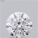Lab Grown Diamond 1.05 Carats, Round with Ideal Cut, D Color, VVS2 Clarity and Certified by IGI