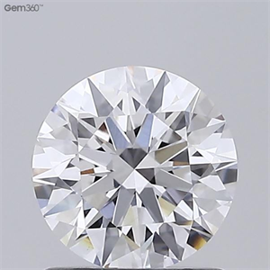 Picture of Lab Grown Diamond 1.04 Carats, Round with Ideal Cut, E Color, VVS2 Clarity and Certified by IGI