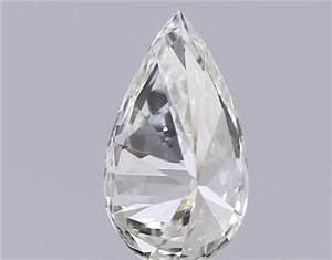 Picture of Natural Diamond 0.40 Carats, Pear with  Cut, I Color, IF Clarity and Certified by GIA
