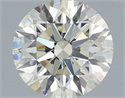 Natural Diamond 0.71 Carats, Round with Excellent Cut, J Color, VS2 Clarity and Certified by IGI