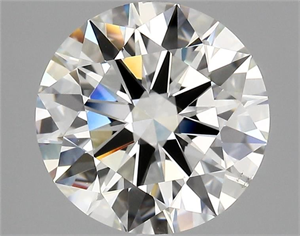 Picture of Natural Diamond 4.02 Carats, Round with Excellent Cut, I Color, VS2 Clarity and Certified by GIA