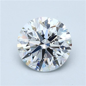 Picture of Natural Diamond 2.50 Carats, Round with Excellent Cut, E Color, VS1 Clarity and Certified by GIA
