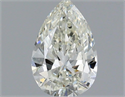 Natural Diamond 0.50 Carats, Pear with  Cut, I Color, SI1 Clarity and Certified by IGI