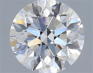 Picture of Natural Diamond 0.76 Carats, Round with Excellent Cut, H Color, SI2 Clarity and Certified by IGI