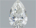 Natural Diamond 0.50 Carats, Pear with  Cut, H Color, SI1 Clarity and Certified by IGI