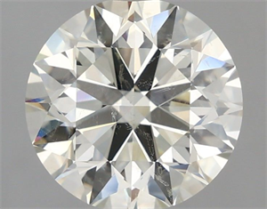Picture of Natural Diamond 3.16 Carats, Round with Excellent Cut, K Color, SI1 Clarity and Certified by IGI