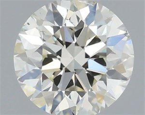 Picture of Natural Diamond 0.45 Carats, Round with Excellent Cut, J Color, SI1 Clarity and Certified by IGI