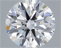 Lab Grown Diamond 1.04 Carats, Round with Ideal Cut, D Color, VVS2 Clarity and Certified by IGI