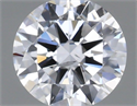 Natural Diamond 0.40 Carats, Round with Very Good Cut, D Color, I1 Clarity and Certified by GIA