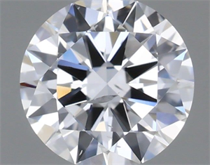 Picture of Natural Diamond 0.40 Carats, Round with Very Good Cut, D Color, I1 Clarity and Certified by GIA