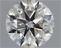 Natural Diamond 1.00 Carats, Round with Very Good Cut, I Color, SI2 Clarity and Certified by HRD
