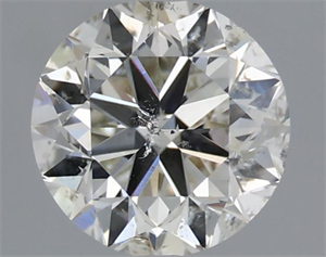 Picture of Natural Diamond 1.00 Carats, Round with Very Good Cut, I Color, SI2 Clarity and Certified by HRD