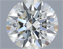 Natural Diamond 0.70 Carats, Round with Excellent Cut, H Color, SI1 Clarity and Certified by IGI