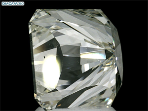 Picture of Natural Diamond 3.49 Carats, Radiant with  Cut, L Color, VS2 Clarity and Certified by GIA