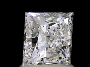 Picture of Natural Diamond 1.84 Carats, Princess with  Cut, F Color, SI1 Clarity and Certified by GIA