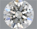 Natural Diamond 0.70 Carats, Round with Excellent Cut, H Color, SI2 Clarity and Certified by IGI